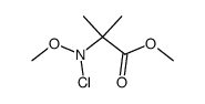 methyl ester of α-(N-chloro-N-methoxyamino)isobutyric acid结构式