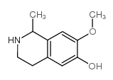 7-甲氧基-6-羟基-1-甲基-1,2,3,4-四氢异喹啉结构式