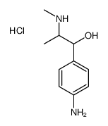 [1-(4-aminophenyl)-1-hydroxypropan-2-yl]-methylazanium,chloride Structure