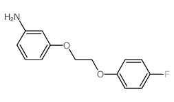 3-[2-(4-Fluoro-phenoxy)-ethoxy]-phenylamine Structure