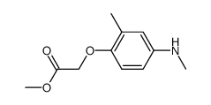 Acetic acid, [2-methyl-4-(methylamino)phenoxy]-, methyl ester (9CI)结构式