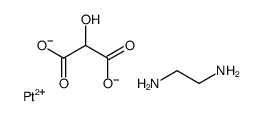 ethane-1,2-diamine,2-hydroxypropanedioate,platinum(2+) Structure