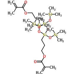1,3-双(3-甲基丙烯酰氧丙基)四(三甲基硅氧基)二硅氧烷结构式