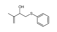3-methyl-1-phenylthio-3-buten-2-ol结构式