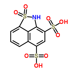 2H-naphth[1,8-cd]isothiazole-3,5-disulphonic acid 1,1-dioxide结构式