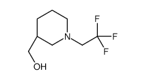 [(3R)-1-(2,2,2-trifluoroethyl)piperidin-3-yl]methanol结构式