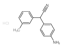 Benzeneacetonitrile, a-(4-aminophenyl)-3-methyl-,monohydrochloride (9CI) Structure
