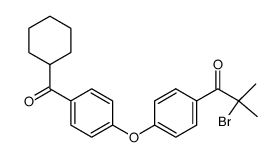 2-bromo-1-[4-(4-cyclohexanecarbonyl-phenoxy)-phenyl]-2-methyl-propan-1-one结构式