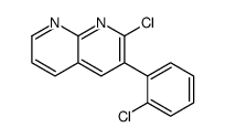 2-chloro-3-(2-chlorophenyl)-1,8-naphthyridine Structure