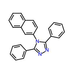 4H-1,2,4-Triazole,4-(2-naphthalenyl)-3,5-diphenyl- Structure