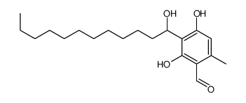 2,4-dihydroxy-3-(1-hydroxydodecyl)-6-methylbenzaldehyde Structure