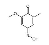 2-methoxy-6-methyl-[1,4]benzoquinone-4-oxime Structure