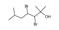 3,4-dibromo-2,6-dimethyl-heptan-2-ol结构式