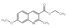 7-甲氧基-2-甲基喹啉-3-羧酸乙酯结构式