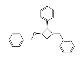 (2R,3R)-1-benzyl-3-(benzyloxy)-2-phenylazetidine结构式