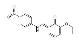 2-ethoxy-6-[(4-nitroanilino)methylidene]cyclohexa-2,4-dien-1-one结构式