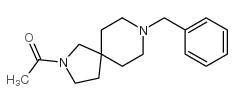 1-[8-(苯基甲基)-2,8-二氮杂螺[4.5]-2-癸基]-乙酮结构式