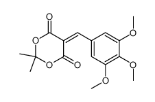 5-[(3,4,5-trimethoxyphenyl)methylene]-2,2-dimethyl-1,3-dioxane-4,6-dione结构式