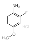 2-氟-4-甲氧基苯胺盐酸盐结构式