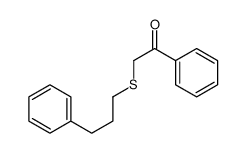 1-phenyl-2-(3-phenylpropylsulfanyl)ethanone Structure