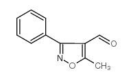 5-甲基-3-苯基-4-异噁唑甲醛结构式