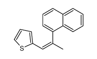 2-(2-naphthalen-1-ylprop-1-enyl)thiophene结构式