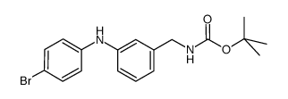 N-(4-BROMOPHENYL-N-(3-BOC-AMINOMETHYLPHENYL)AMINE结构式