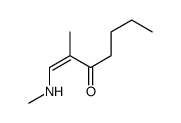 2-methyl-1-(methylamino)hept-1-en-3-one结构式
