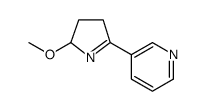 Pyridine, 3-(3,4-dihydro-2-methoxy-2H-pyrrol-5-yl)结构式