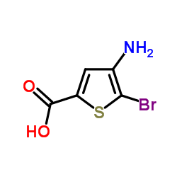 4-氨基-5-溴-2-噻吩羧酸结构式
