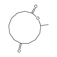 13-methyl-oxacyclotridecane-2,9-dione Structure