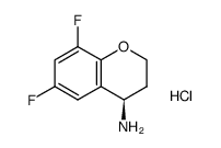 (R)-6,8-Difluoro-chroman-4-ylamine hydrochloride结构式