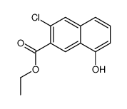 ethyl 3-chloro-8-hydroxynaphthalene-2-carboxylate结构式