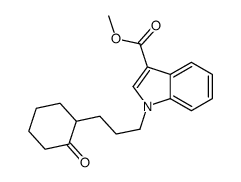 methyl 1-[3-(2-oxocyclohexyl)propyl]indole-3-carboxylate Structure