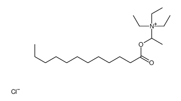 1-dodecanoyloxyethyl(triethyl)azanium,chloride Structure