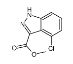 4-Chloro-1H-indazole-3-carboxylic acid methyl ester Structure