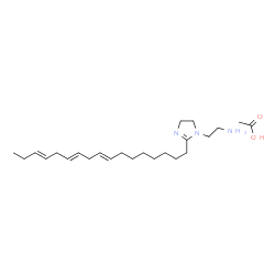 2-(heptadeca-8,11,14-trienyl)-4,5-dihydro-1H-imidazole-1-ethylamine monoacetate Structure