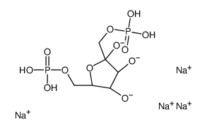 beta-d-Fructofuranose, 1,6-bis(dihydrogen phosphate), tetrasodium salt structure