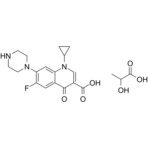 Ciprofloxacin Lactate Soluble structure