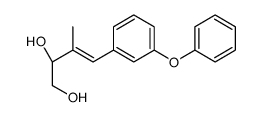 (E,2R)-3-methyl-4-(3-phenoxyphenyl)but-3-ene-1,2-diol结构式