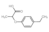 2-(4-乙基苯氧基)丙酸结构式