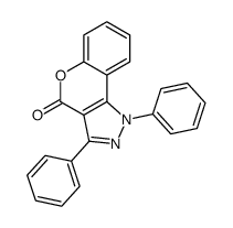 1,3-diphenylchromeno[4,3-c]pyrazol-4-one Structure