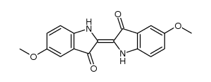 5,5'-dimethoxy-1H,1'H-[2,2']biindolylidene-3,3'-dione Structure