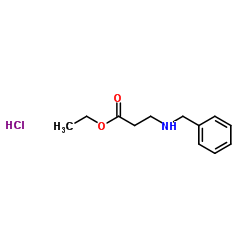Ethyl N-benzyl-β-alaninate hydrochloride (1:1) Structure