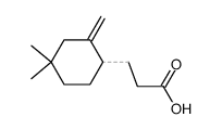 3-<4,4-Dimethyl-2-methylen-cyclohexyl>-propionsaeure结构式