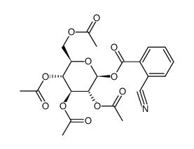 1-(2-Cyan-benzoyl)-tetraacetyl-β-D-glucose Structure