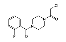 2-Chloro-1-[4-(2-fluoro-benzoyl)-piperazin-1-yl]-ethanone Structure