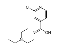 2-氯-N-[2-(二乙氨基)乙基]吡啶-4-甲酰胺结构式