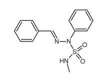 N-Methyl-1-phenyl-2-(phenylmethylen)-hydrazinsulfonamid Structure