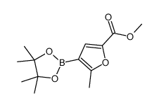 methyl 5-methyl-4-(4,4,5,5-tetramethyl-1,3,2-dioxaborolan-2-yl)furan-2-carboxylate图片